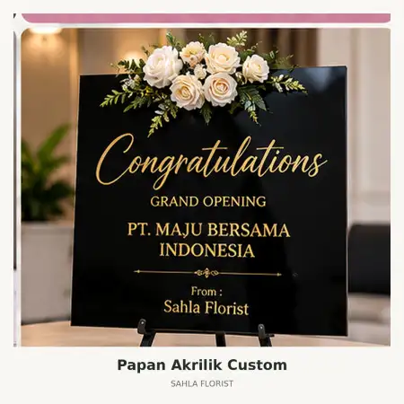 Papan Bunga Akrilik Cilegon Kota